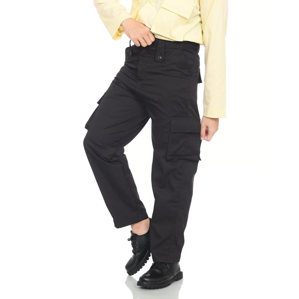 Backheroes Celana PDL Satpam Security Cokelat Terbaru Bahan American Drill Tebal 6 Saku Kantong Nyam