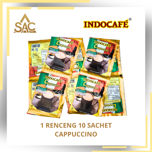 

Kopi Indocafé Cappuccino – 1 Renceng Isi 10 Sachet