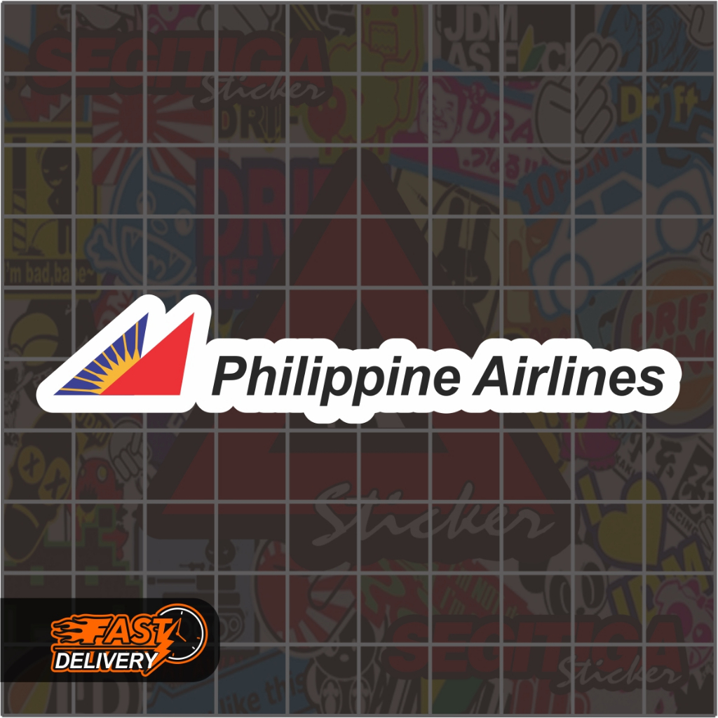 

Sticker Philippine Airlines Ukuran 9 x 1.8 Cm