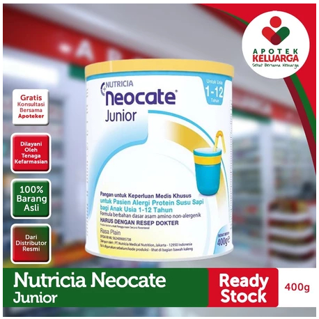 {LANGSUNG KIRIM} SUSU NEOCATE JUNIOR 400 GRAM #SUSU ALERGI PROTEIN #SUSU ALERGI ANAK#SUSU MEDIS KHUS