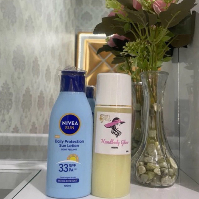 HB GLOW MALAM & Nivea SPF 33++