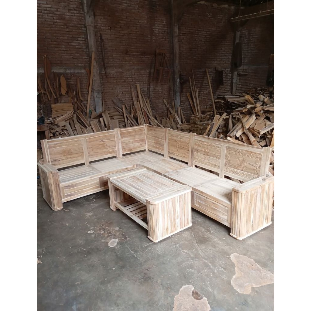 kursi tamu kayu jati kursi sudut minimalis kursi tamu minimalis kayu jati