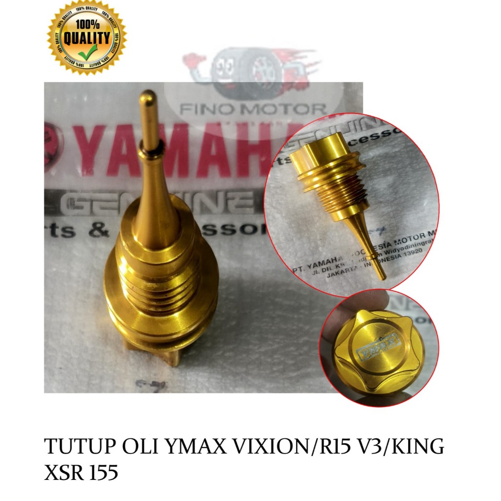 TUTUP OLI VARIASI YMAX VIXION-R15 V3-MX KING-XSR 155 ORIGINAL