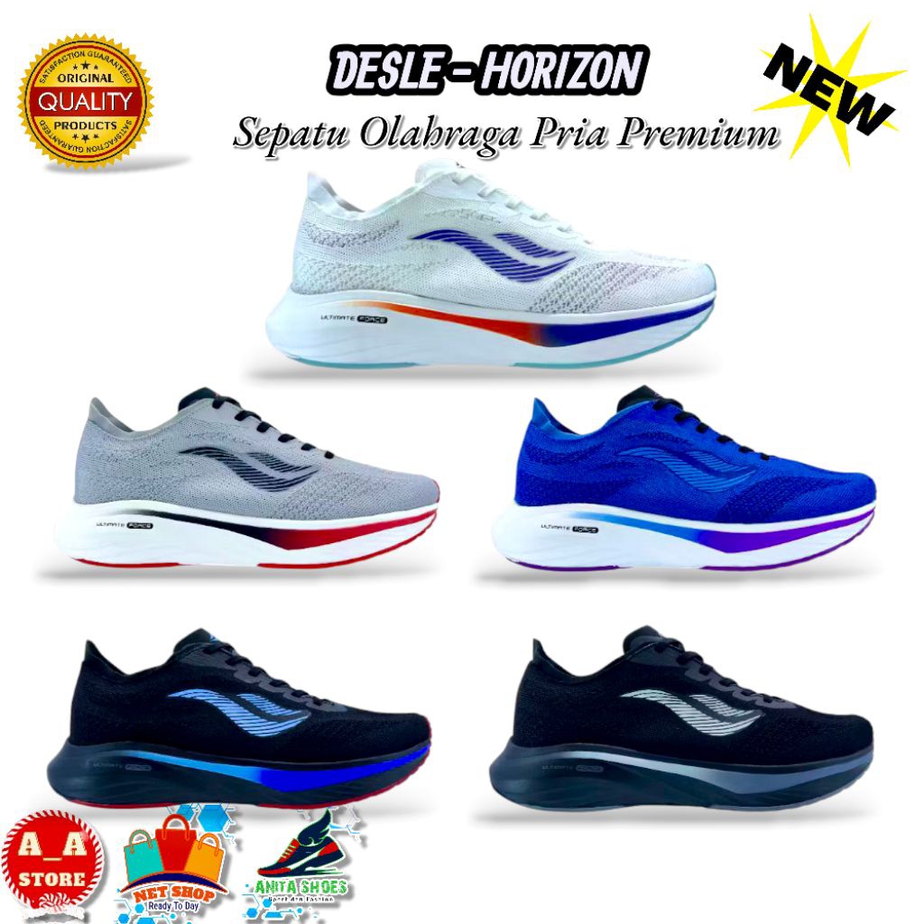 DESLE HORIZON Sepatu Olahraga Running Pria