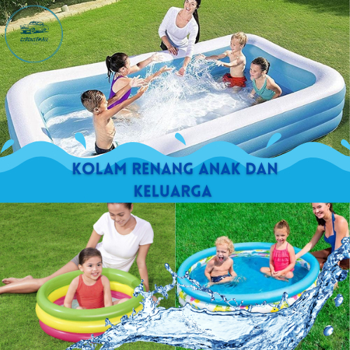 Bestway Kolam Renang Karet Anak / Kolam Mandi Bola Kolam Portable