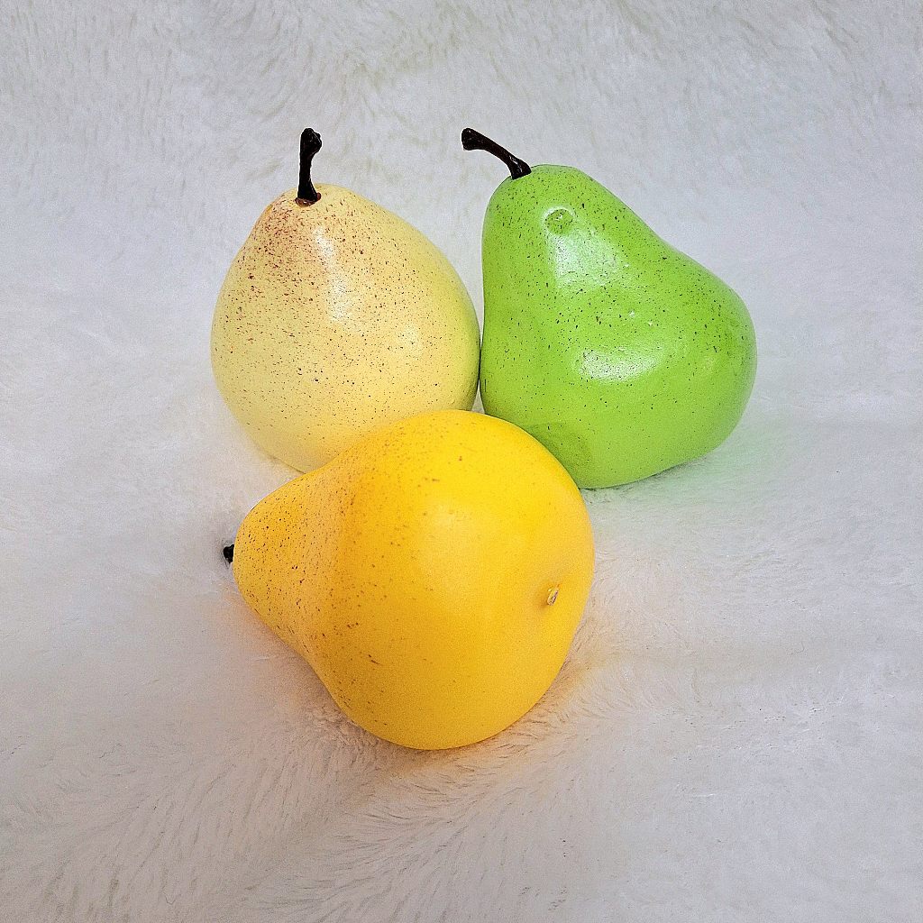 Buah pear palsu buah hiasan tiruan buah pajangan etalase buah pir artificial fruit Buah Artificial h