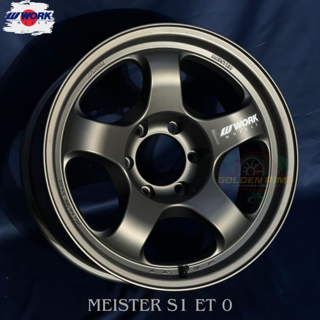 Velg mobil work meister s1 original japan R18 bisa untuk mobil pajero fortuner hilux triton dll