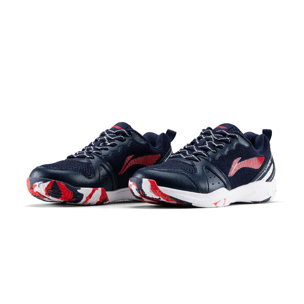 Sepatu Badminton LINING Aero Flow Navy Red White