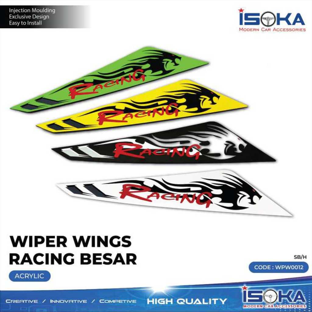 Wiper Wing Truk Variasi wiper mobil akrilik Isk