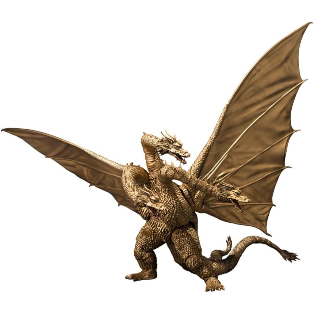 EKSLUSIF TAMASHII NATIONS - GODZILLA - KING GHIDORAH [1972] S.H.MONSTERARTS ACTION FIGURE KODE 236