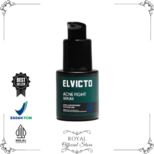 ELVICTO ACNE FIGHT SERUM 20ml |Serum Anti Jerawat Serum Pereda Jerawat Serum Wajah Pria Serum Jerawa
