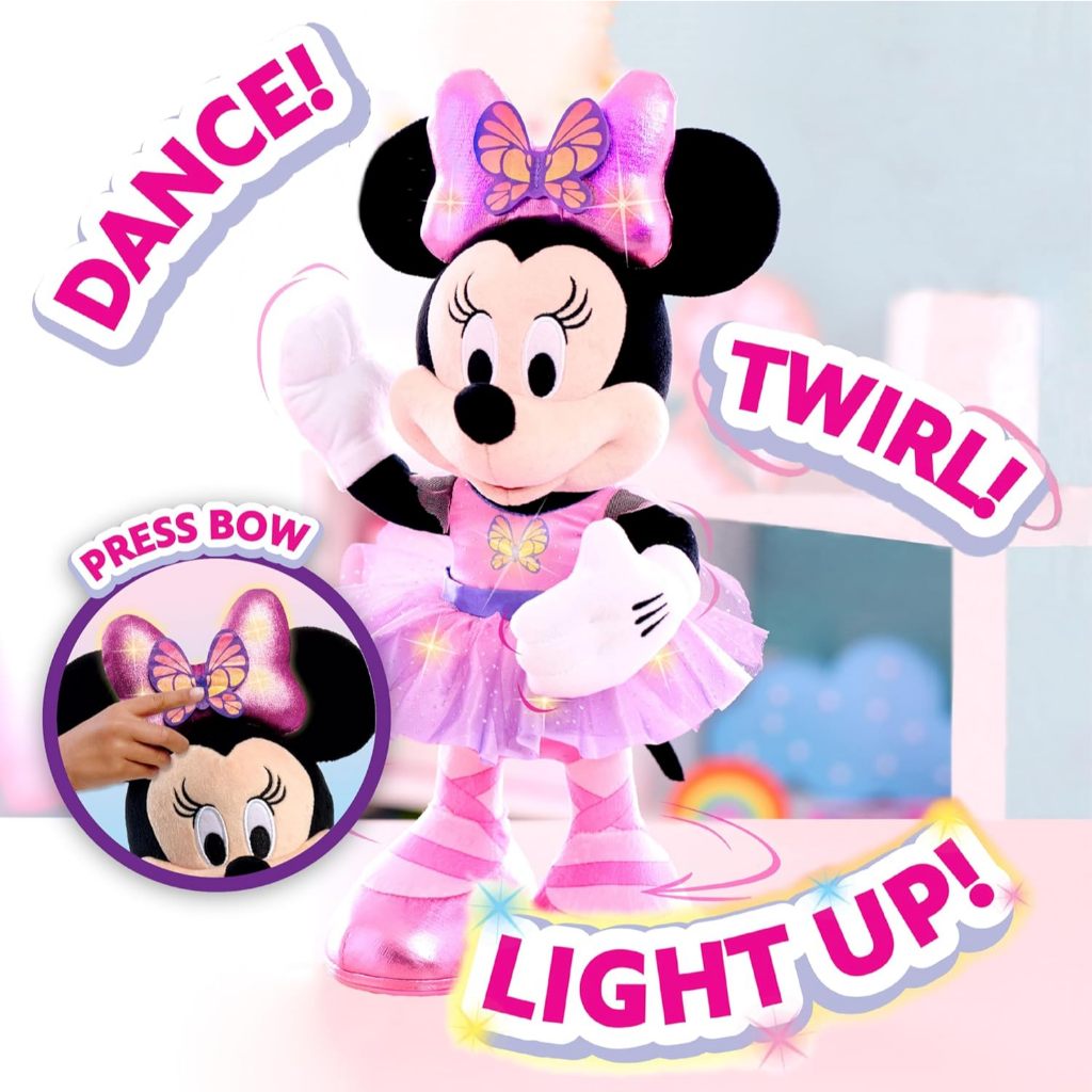 READY MINNIE JUST PLAY DISNEY JUNIOR MOUSE SING AND DANCE BUTTERFLY BALLERINA LIGHTS AND SOUNDS