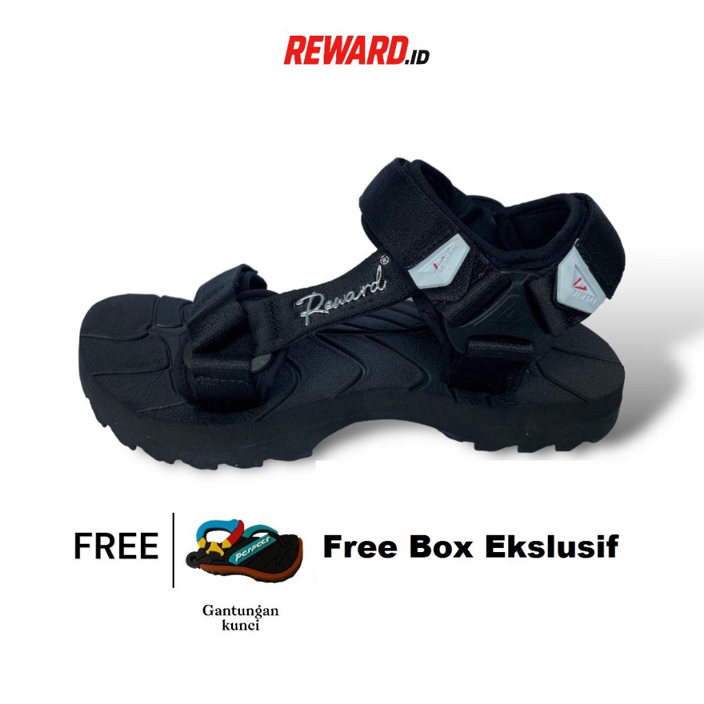 Sandal Gunung Premium Pria Wanita Outsole Hitam Reward
