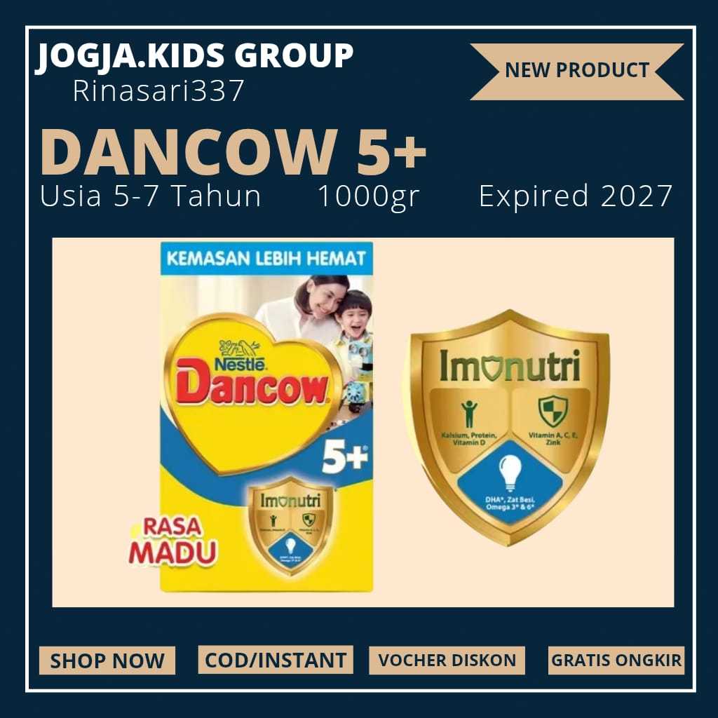 SUSU DANCOW 5+ 1000gr USIA 5-7 TAHUN Expired 2027 LANGSUNG KIRIM