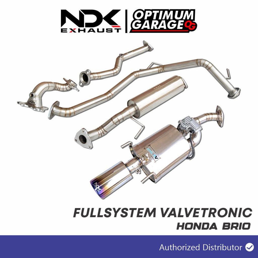 FULL SISTEM PNP KNALPOT MOBIL NDK EXHAUST PLUS VALVETRONIC MOBIL  BRIO,JAZZ GK5 JAZZ GE8  CITY HB CI