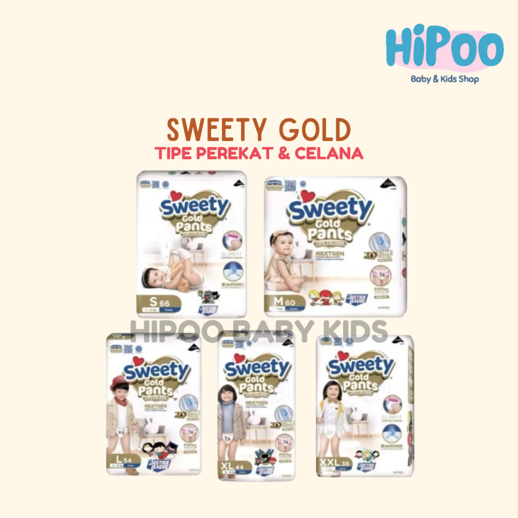 Sweety Gold Pants Popok Celana Bayi