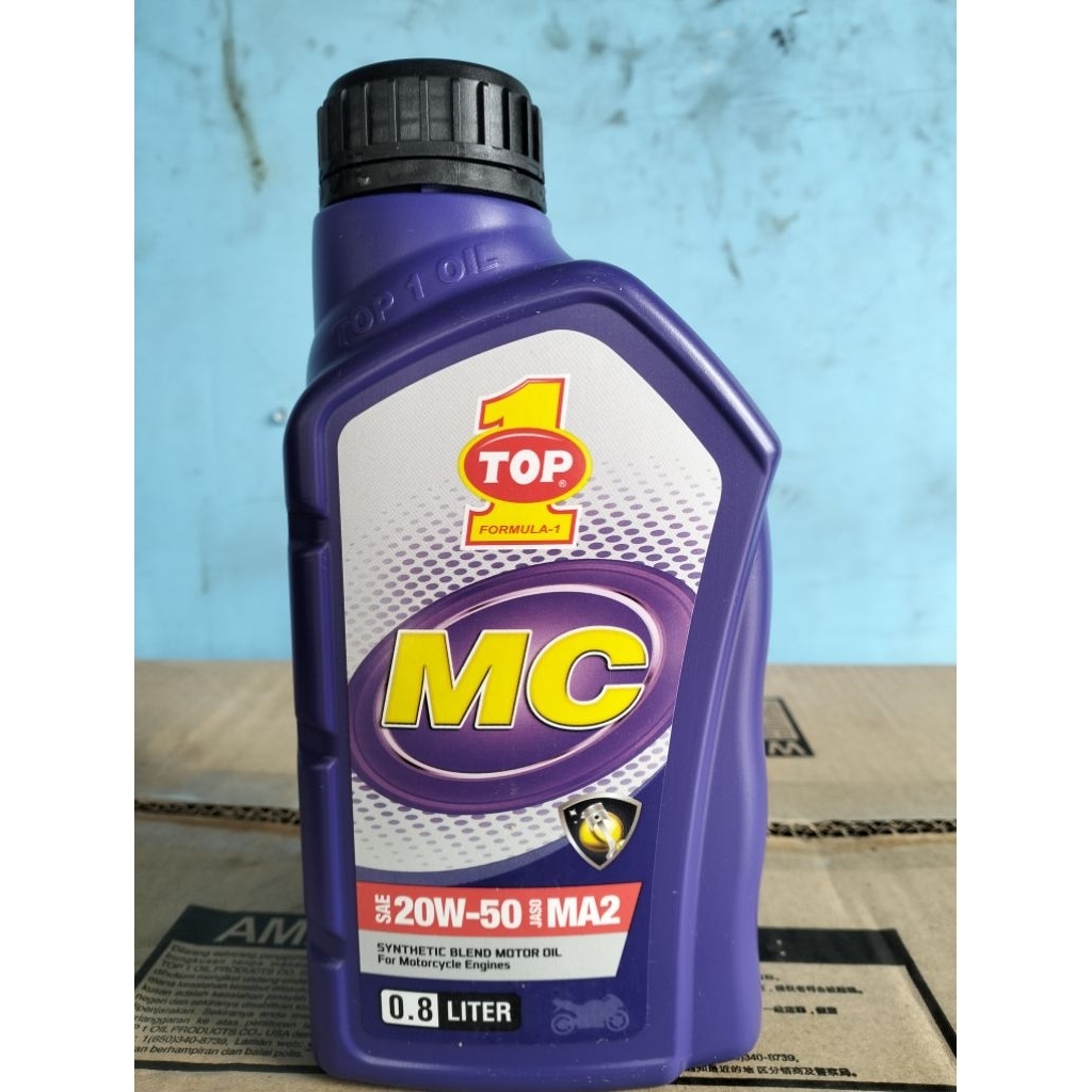[ TOP1 ] Oli top 1 MC bebek 800ml 20w-50 jaso MA2 top 1 oil