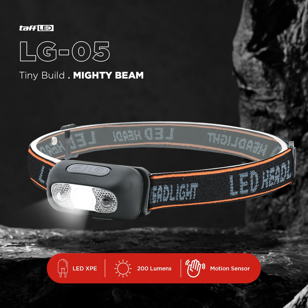 GlestRadio - TaffLED Senter Kepala Untuk Running Camping Trekking Hiking Memancing Jogging Headlamp 