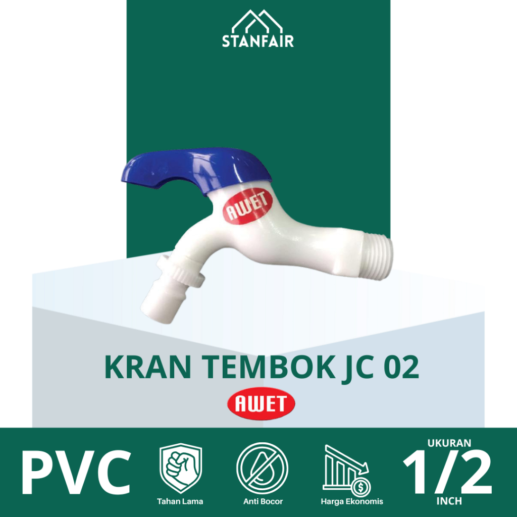 Awet Kran Tembok Plastik JC 02 / Keran Air Tembok JC 02 Awet