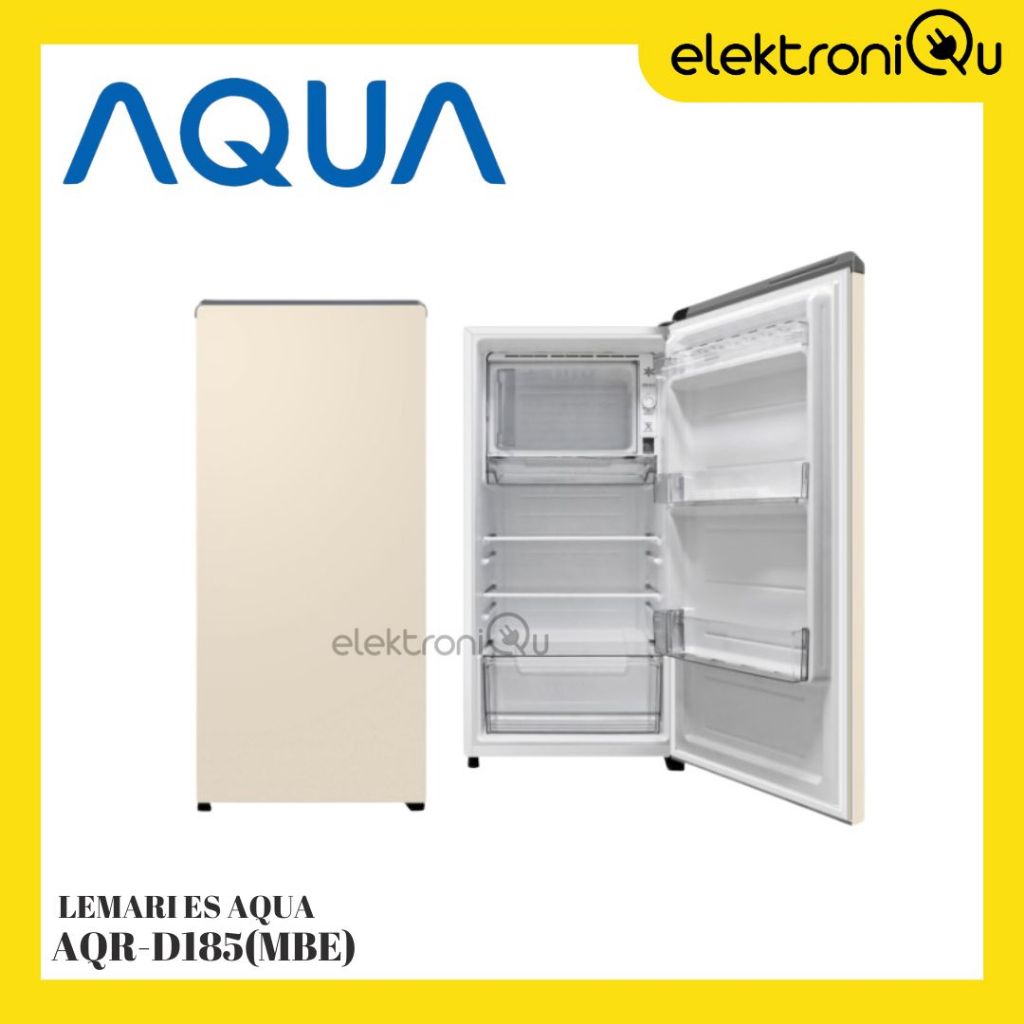 LEMARI ES AQUA AQR-D185(MBE) 1 PINTU 145 LITER