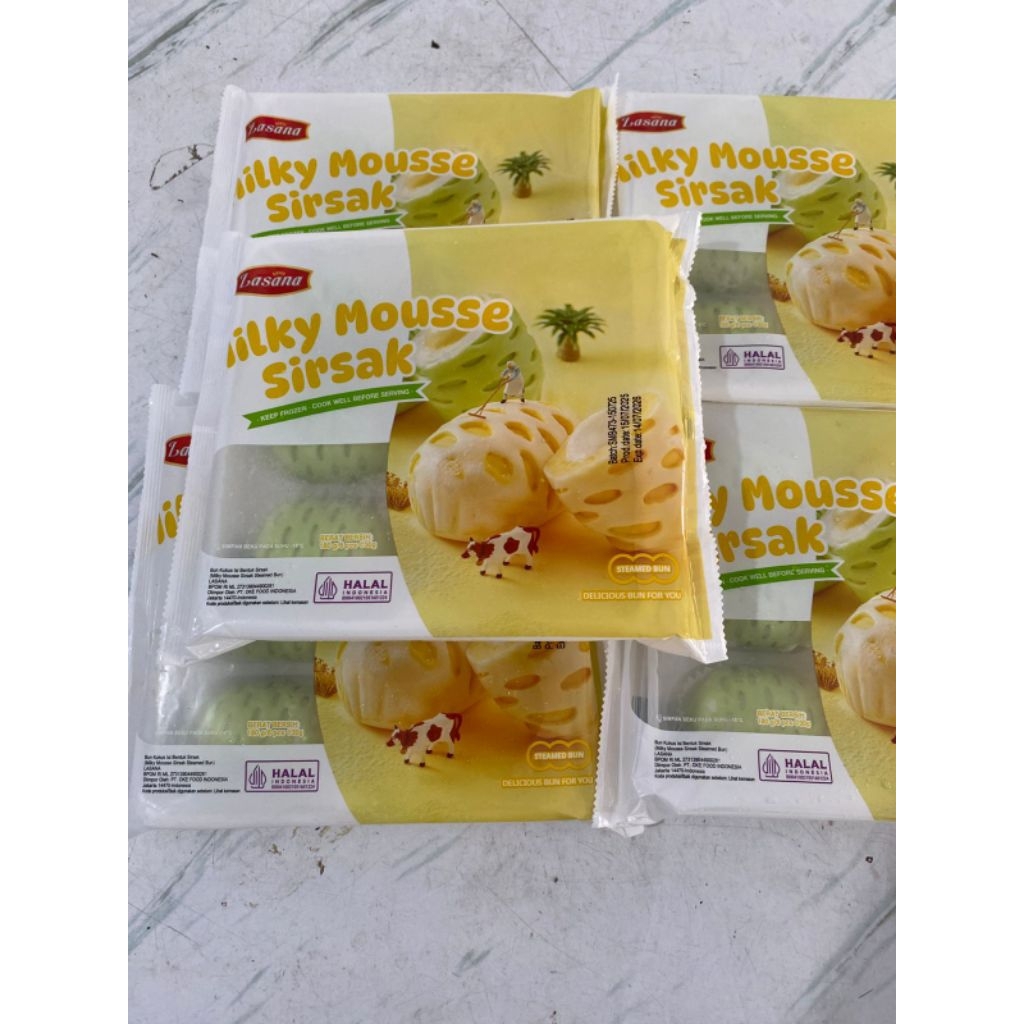 

Bakpao Sirsak Milky Mousse Steamed Bun 6pcs