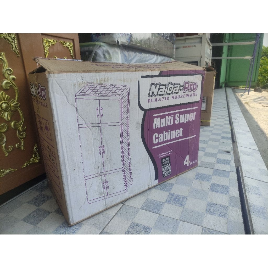 Kardus Packing Besar 2 Lapis bekas lemari plastik