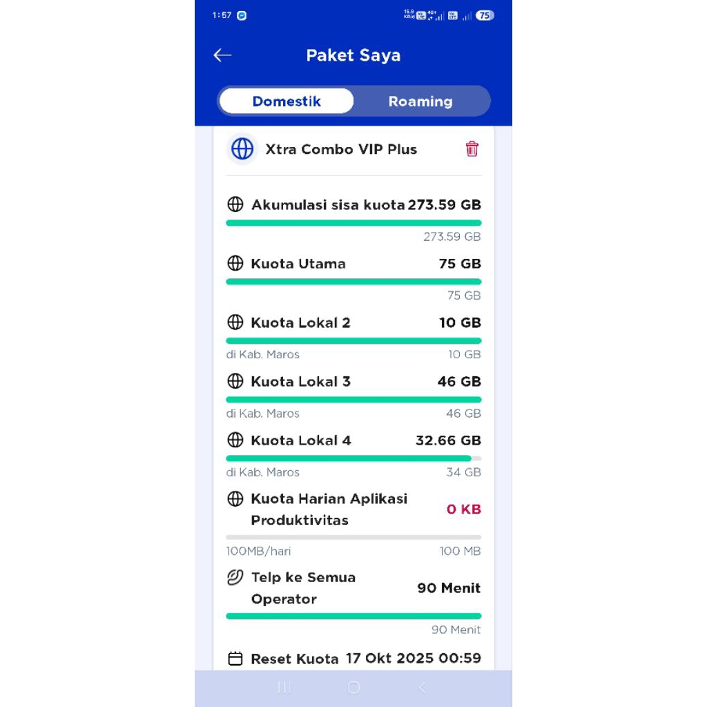 KARTU XL XTRA COMBO VIP PLUS DISKON 90%