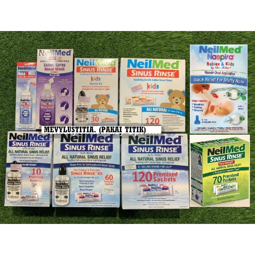 Exp DEC 2029 Neilmed Sinus Rinse Nasal Wash Naspira Extra Strength Larutan Garam Cuci Hidung Nasal W