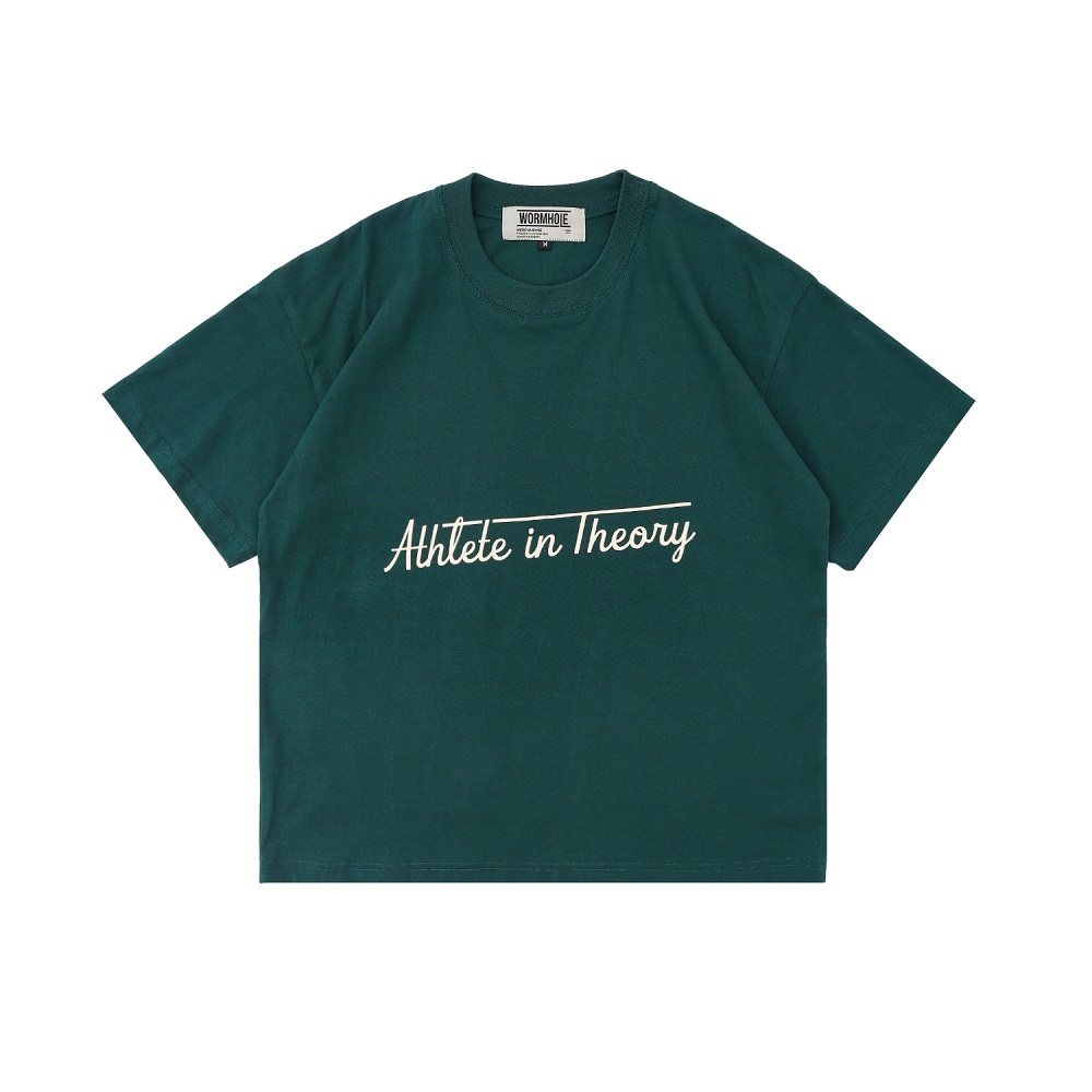 Wormhole X Casablanca Kaos Athlete In Theory Oversize Boxy Cut T-Shirt Forest Green