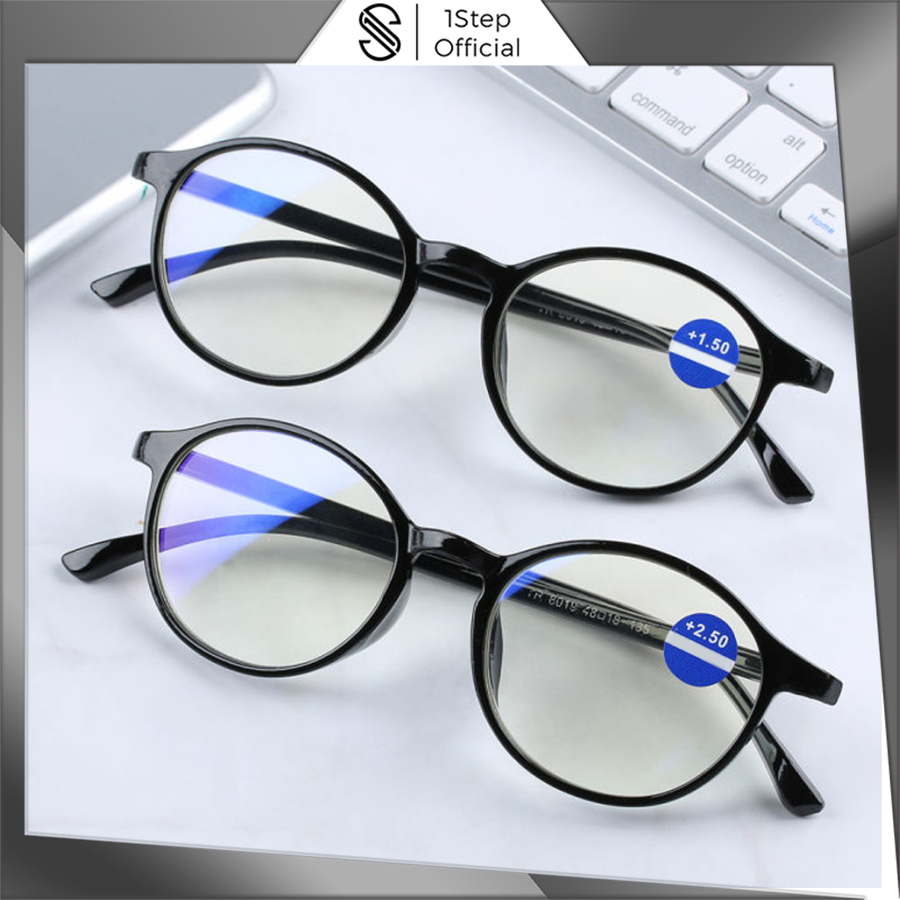 1step Kacamata Lensa Minus Kacamata Baca Minus Ukuran 0.5 sampai 4.00 Unisex Pria Wanita Kaca Mata F