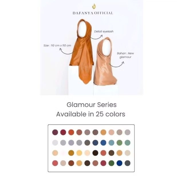 jilbab dafanya polos