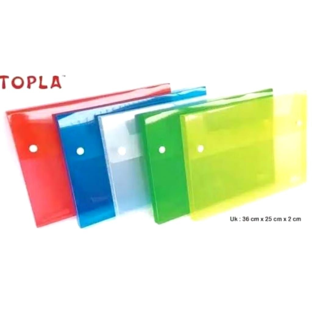 TOPLA 8830 CARRY FILE MAP KOTAK PLASTIK DUA KANCING