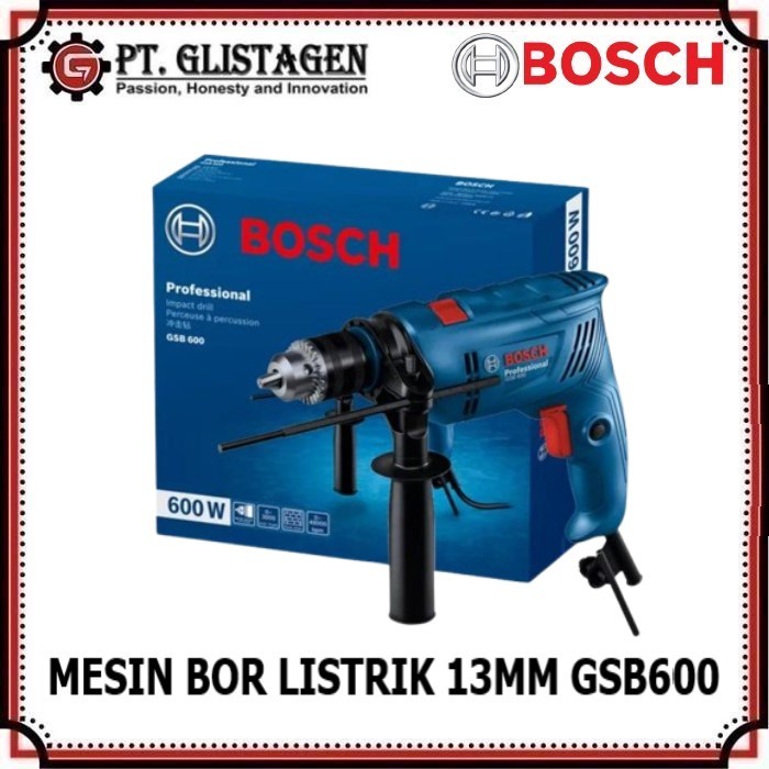 Bosch GSB 600 Mesin Bor Listrik 13mm Electric Impact Drill Beton Tembok 13 MM