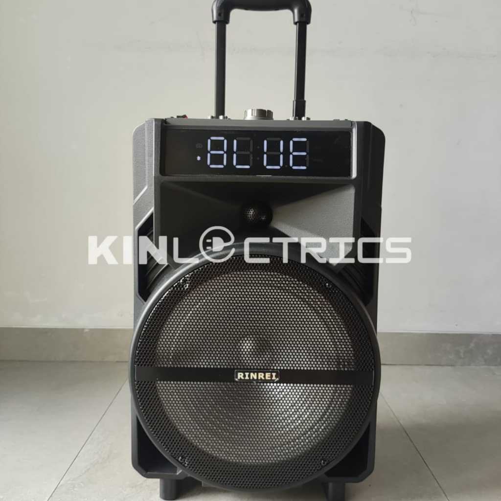 KINLECTRICS Speaker Portable Bluetooth SUPER BASS 12 Inch Speaker Aktif Troli 12 Inch Speaker Meetin