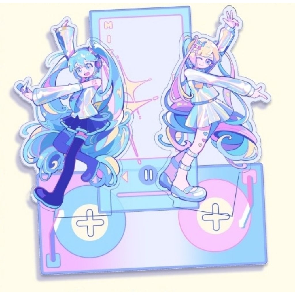 Hatsune miku & KAngel Rotating Standee Fanmerch