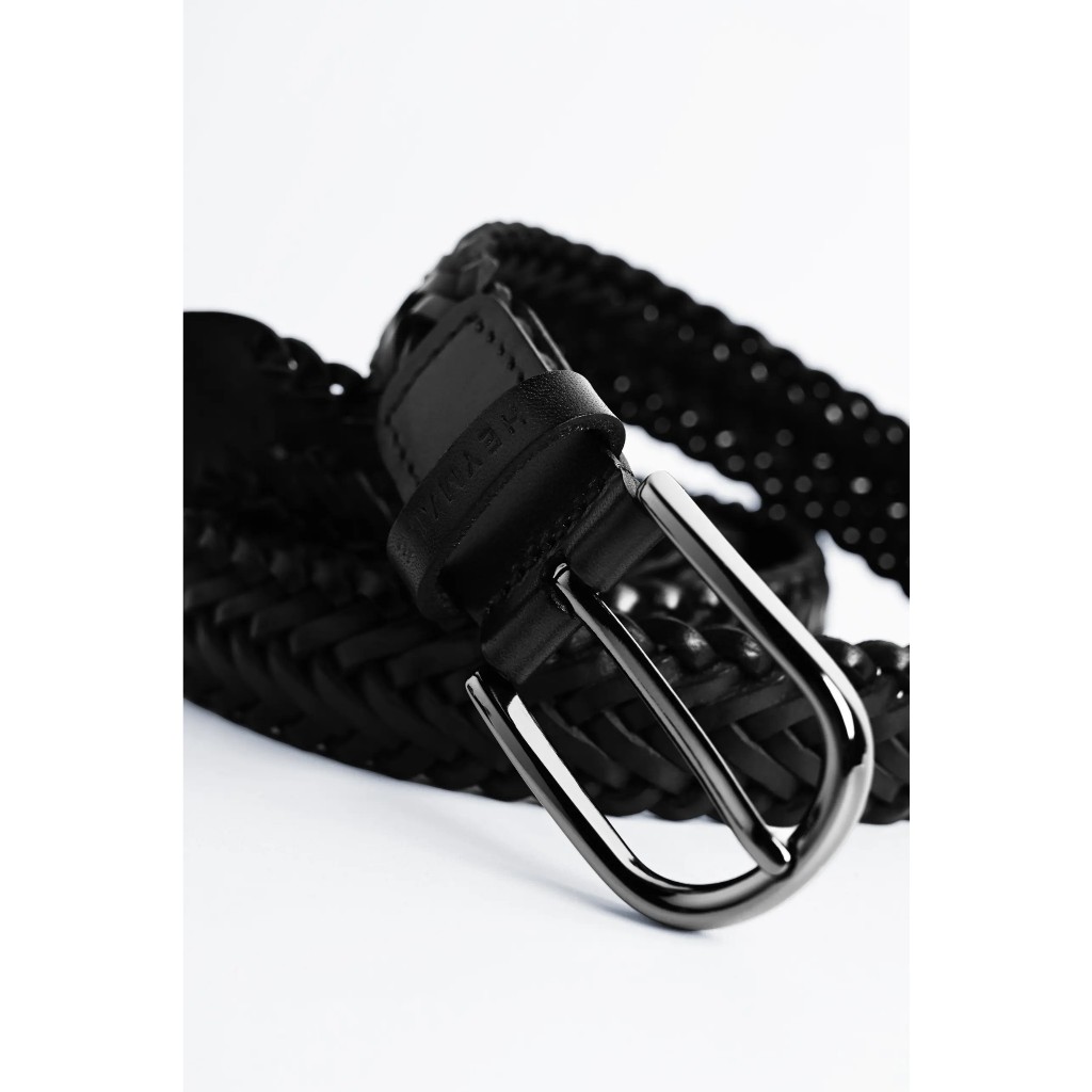 HEYMALE - Bragance Leather Belt - Black