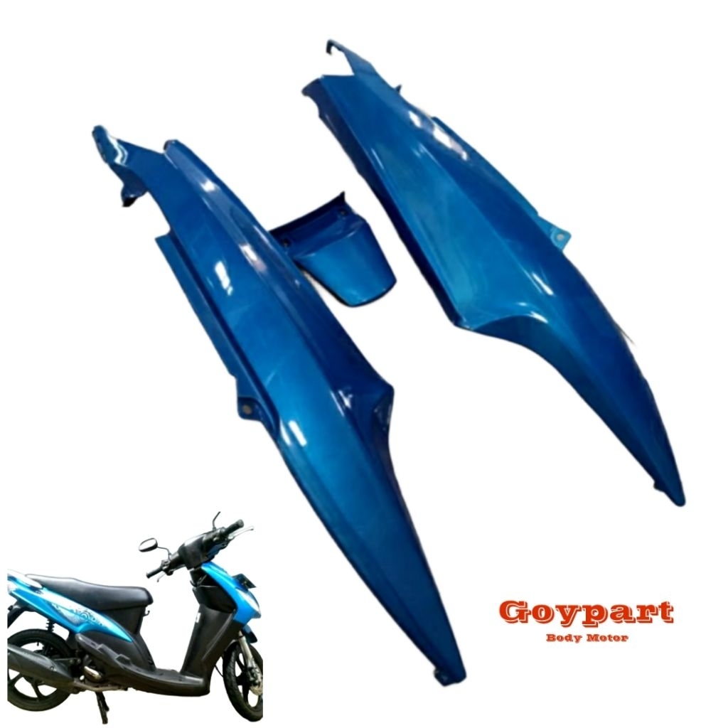 COVER BODY MIO SMILE 2008 2009 2010 BIRU MUDA |BODY BELAKANG MIO SMILE 2008 2009 2010