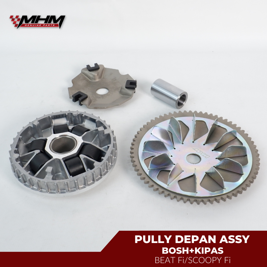 MHM Pully Depan Assy + Bosh + Kipas Beat Fi / Scoopy Fi | Rumah Roller Set + Kipas Beat Fi / Scoopy 