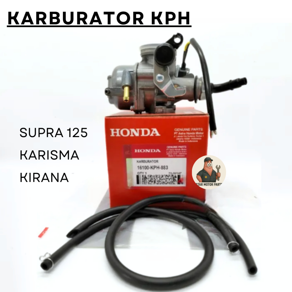 16100-KPH-883 Karburator KPH Honda Karisma Supra 125 Kirana Original