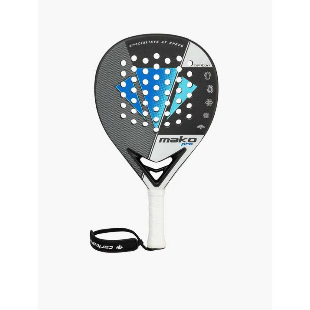 Raket Padel Carlton Unisex Piranha Strike Paddle Racket White/Blue CAR83465201