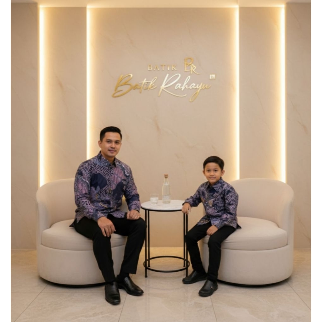 Couple kemeja batik ayah anak/ couple kemeja batik/couple batik ayah dan anak /couple kemeja batik l
