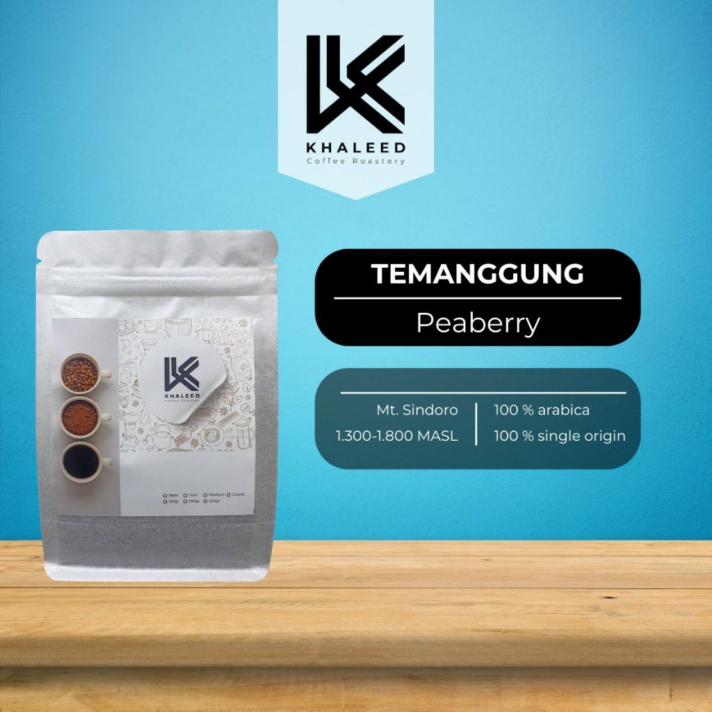 Kopi Arabika Peaberry Kopi Lanang Temanggung Sindoro Natural