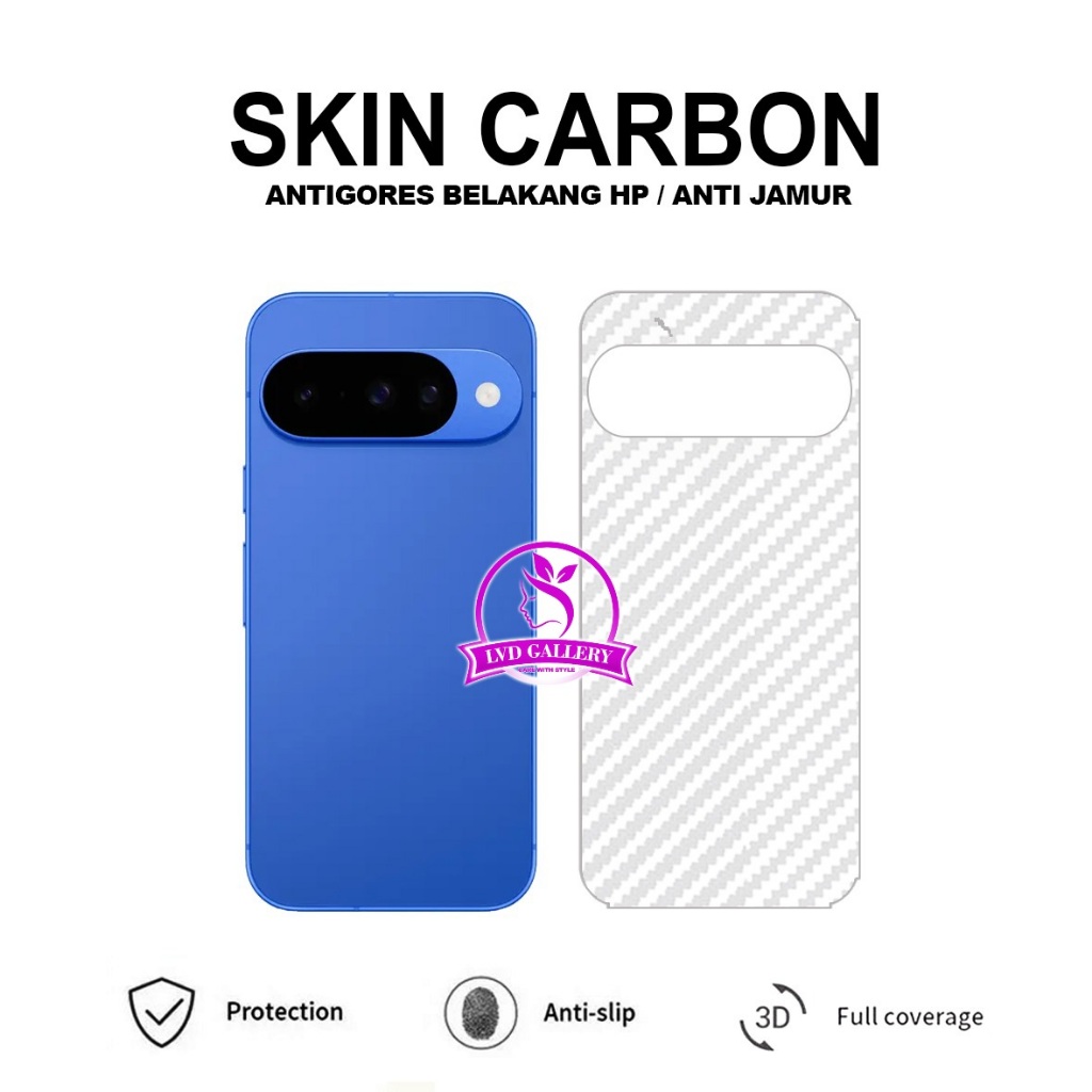 Google Pixel 10 Google Pixel 10 Pro Google Pixel 10 Pro XL Skin Carbon Transparan Garskin Anti Gores