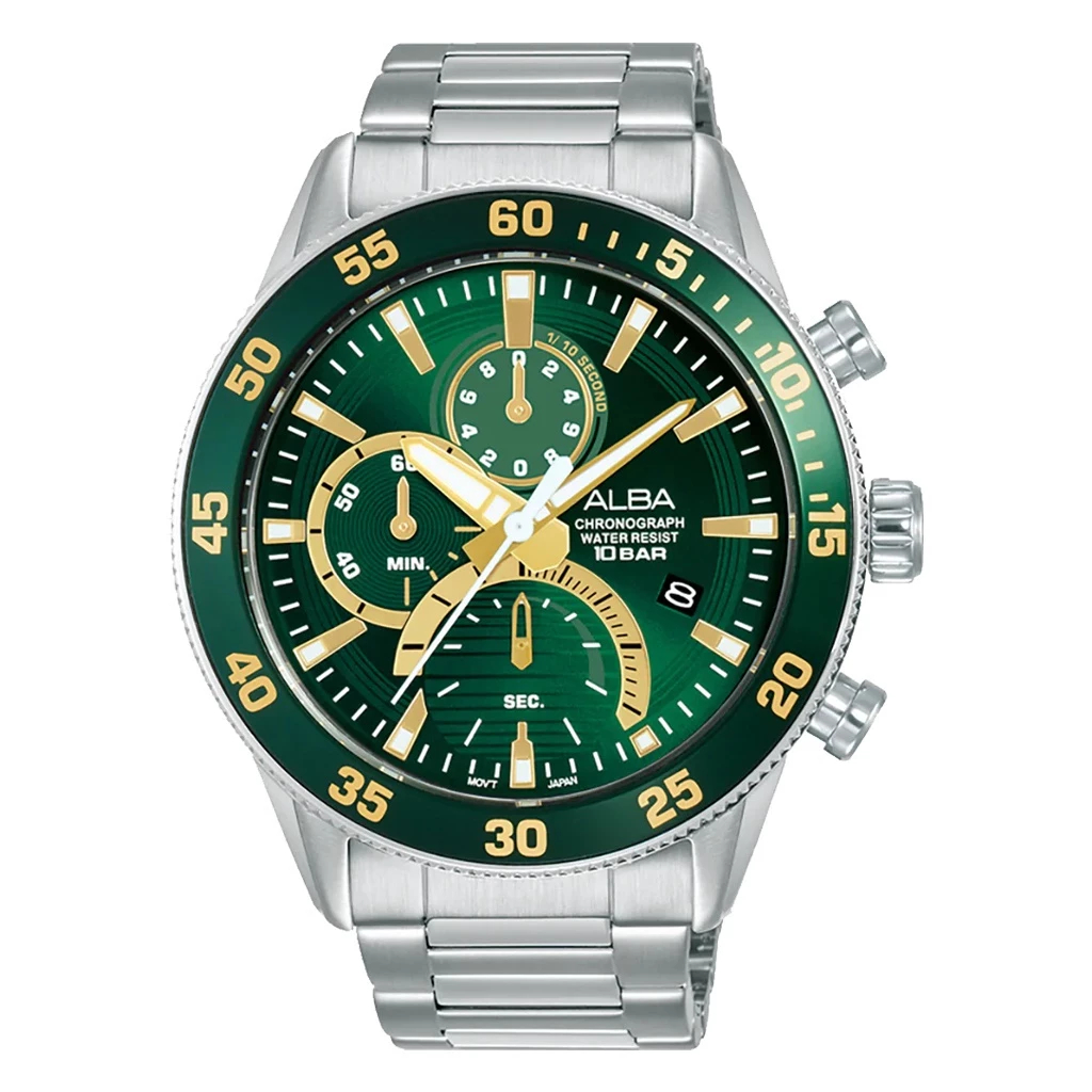 Jam Tangan Pria Tali Rantai Alba AB AM3889