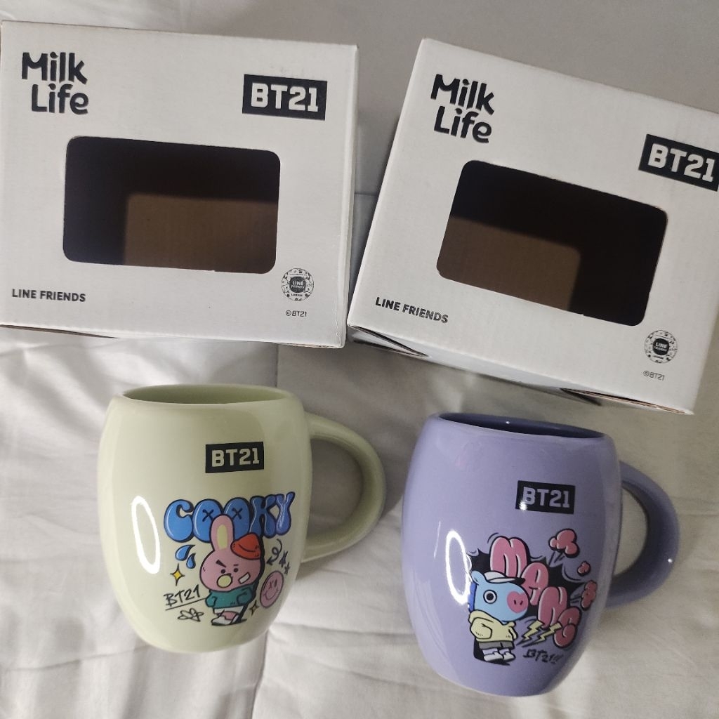 [new] mug keramik bt21 x milklife - cooky mang