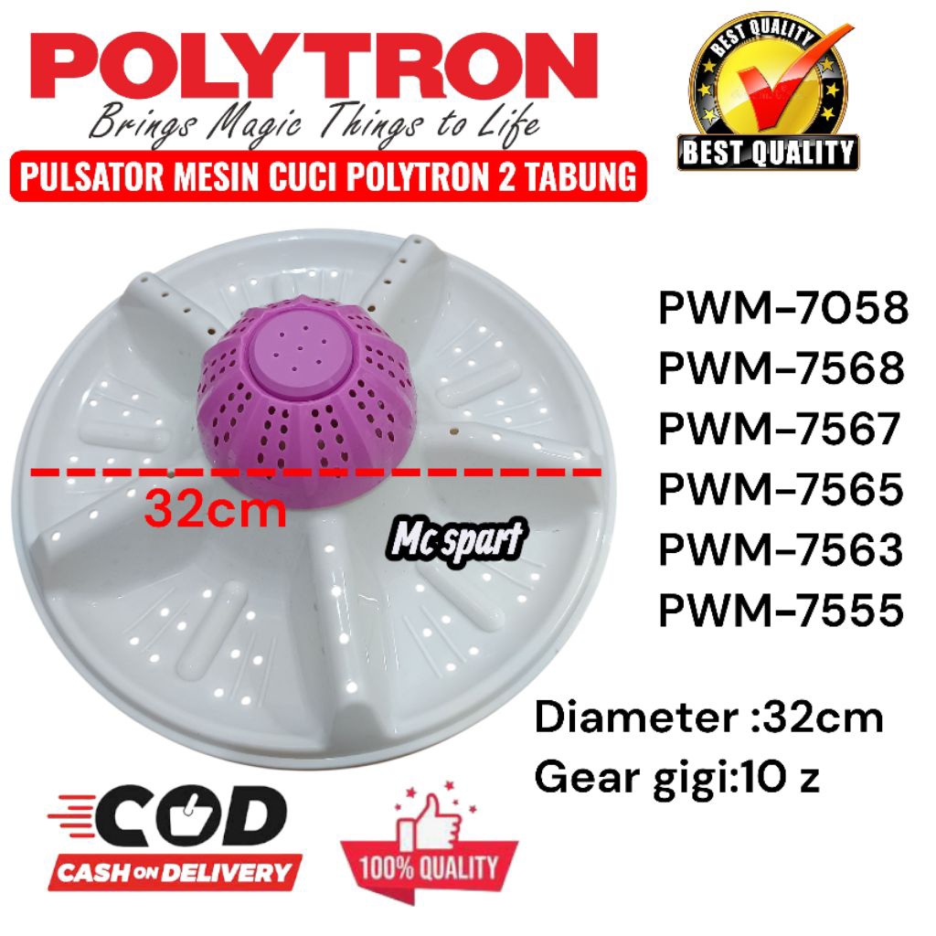 PULSATOR POLYTRON PWM-7058 PWM-7568 PWM-7567 PWM-7565  PWM-7563 PWM-7555 PULSATOR POLYTRON 2 TABUNG 