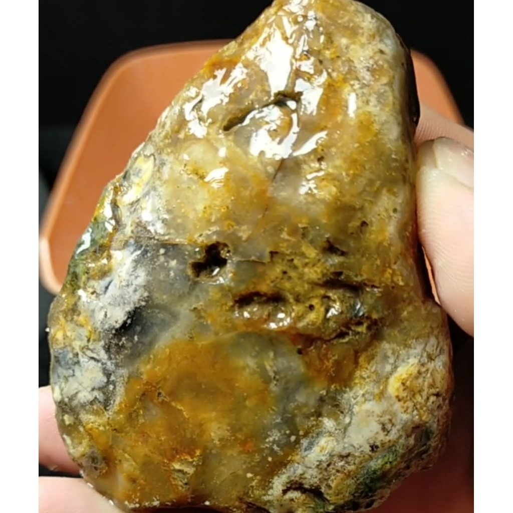 2,3 Ons - Batu Bacan Kembang - Lumut Halmahera (Lumut Bacan) - ALBINO - KRISTAL