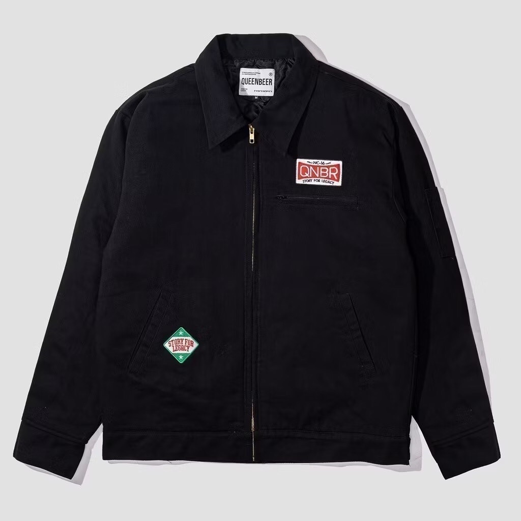 QUEENBEER - WORK JACKET MONNE BLACK