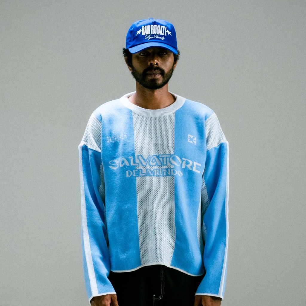 Figco - Knitted Boxy Crewneck Jersey Knitwear Sweatshirt Salvatore White