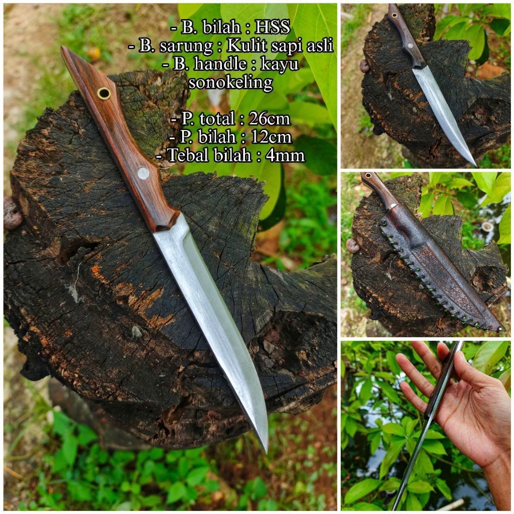 Pisau Skinner Dapur Baja Hss